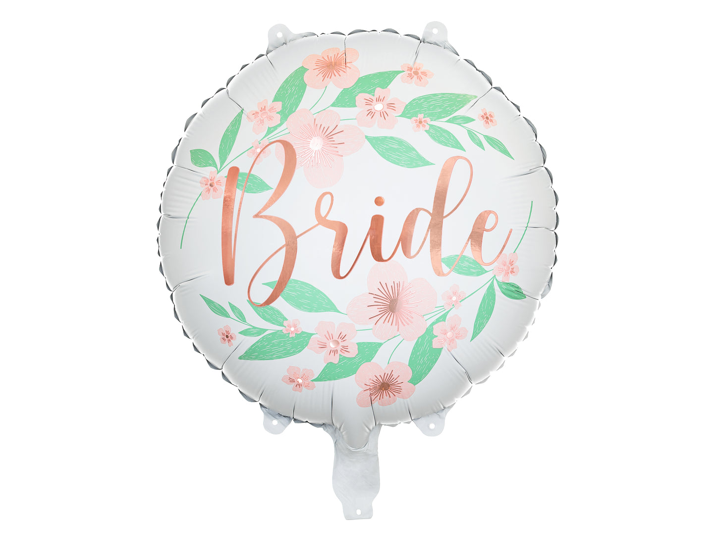 Foil balloon Flower Bride 45cm white