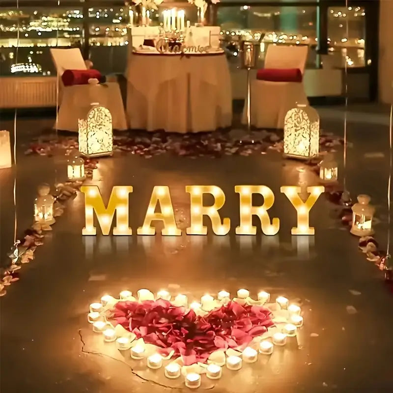 LED Letter "&" 22 cm – Warm Light