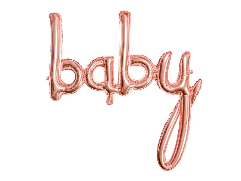 Palloncino foil Baby 73,5x75,5cm rosa gold