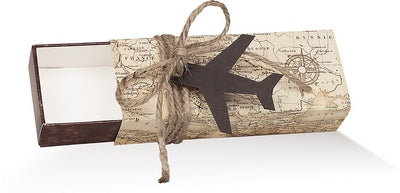 Scatolina rettangolare travel vintage 9×3,5x2cm