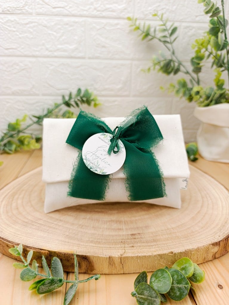 Nastro in chiffon 4cm x 5m verde scuro