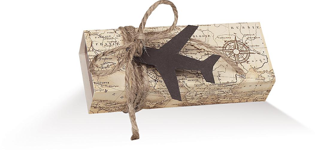 Scatolina rettangolare tema viaggio