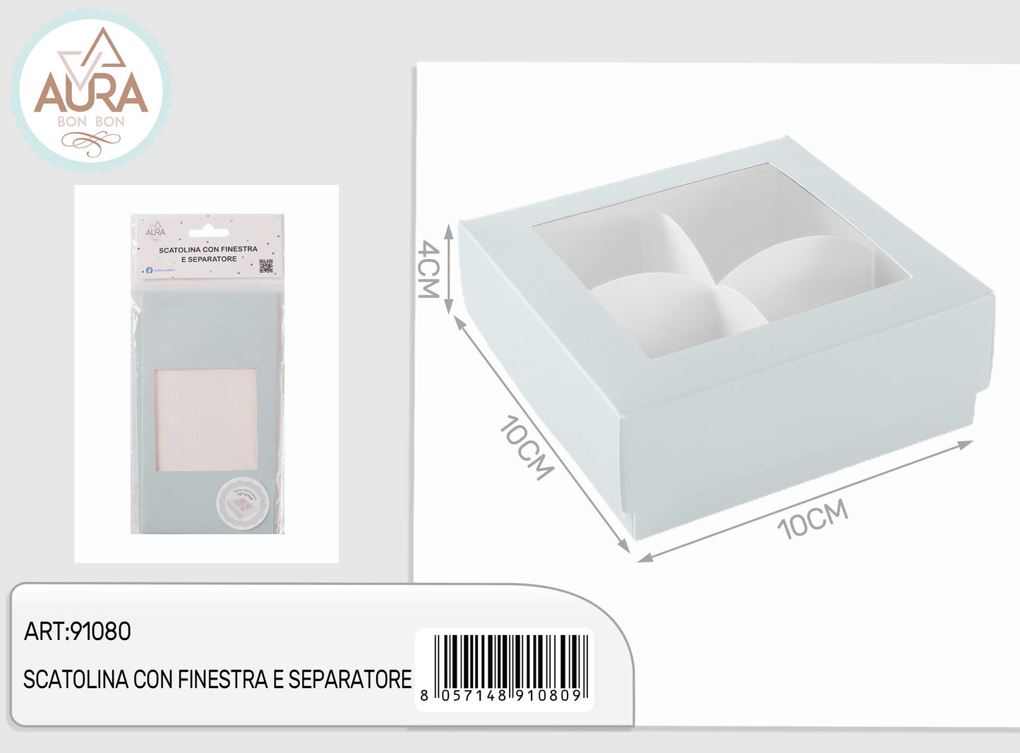 box confetti azzurra