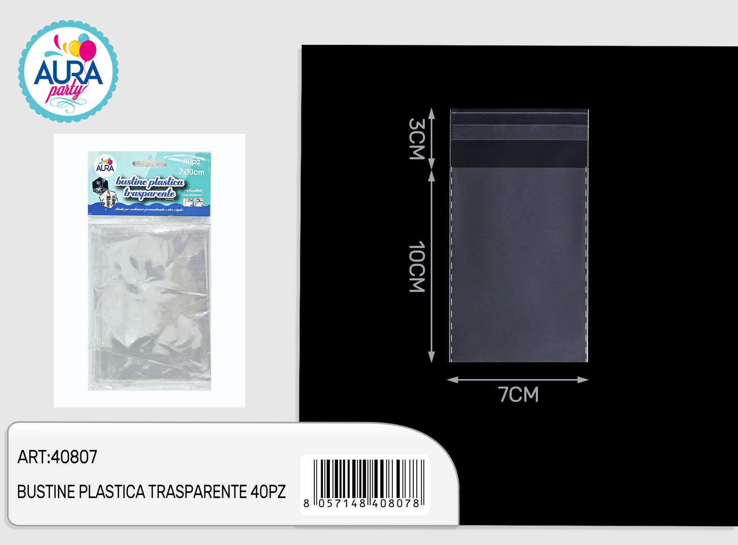 bustine trasparenti 7x10cm