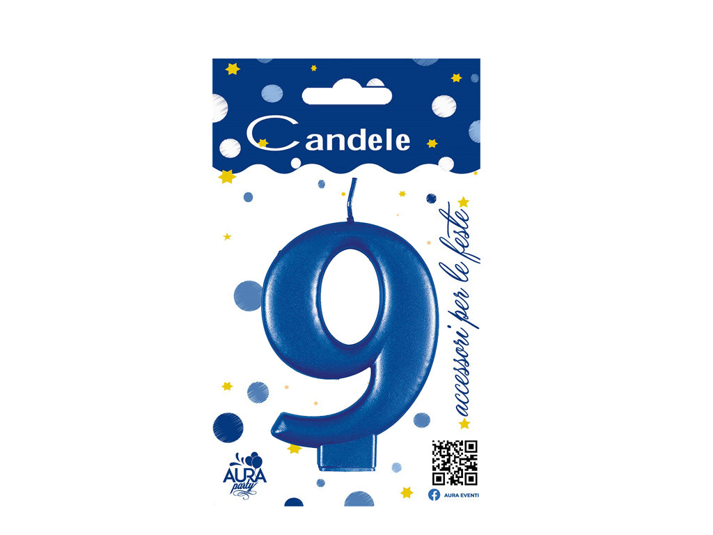 candela blu numero 9