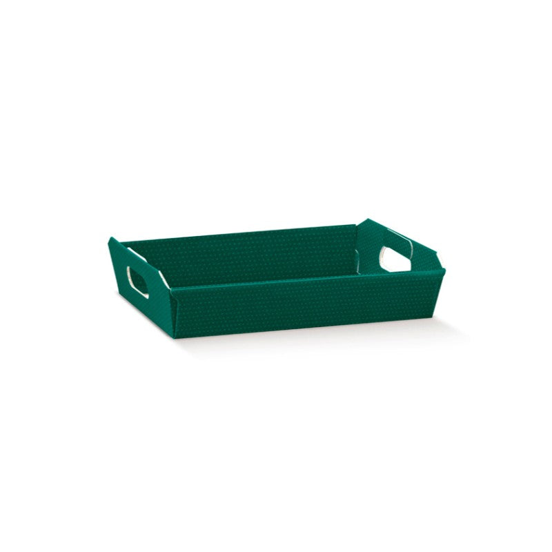 Cesto in cartone 400x300x120mm spot verde