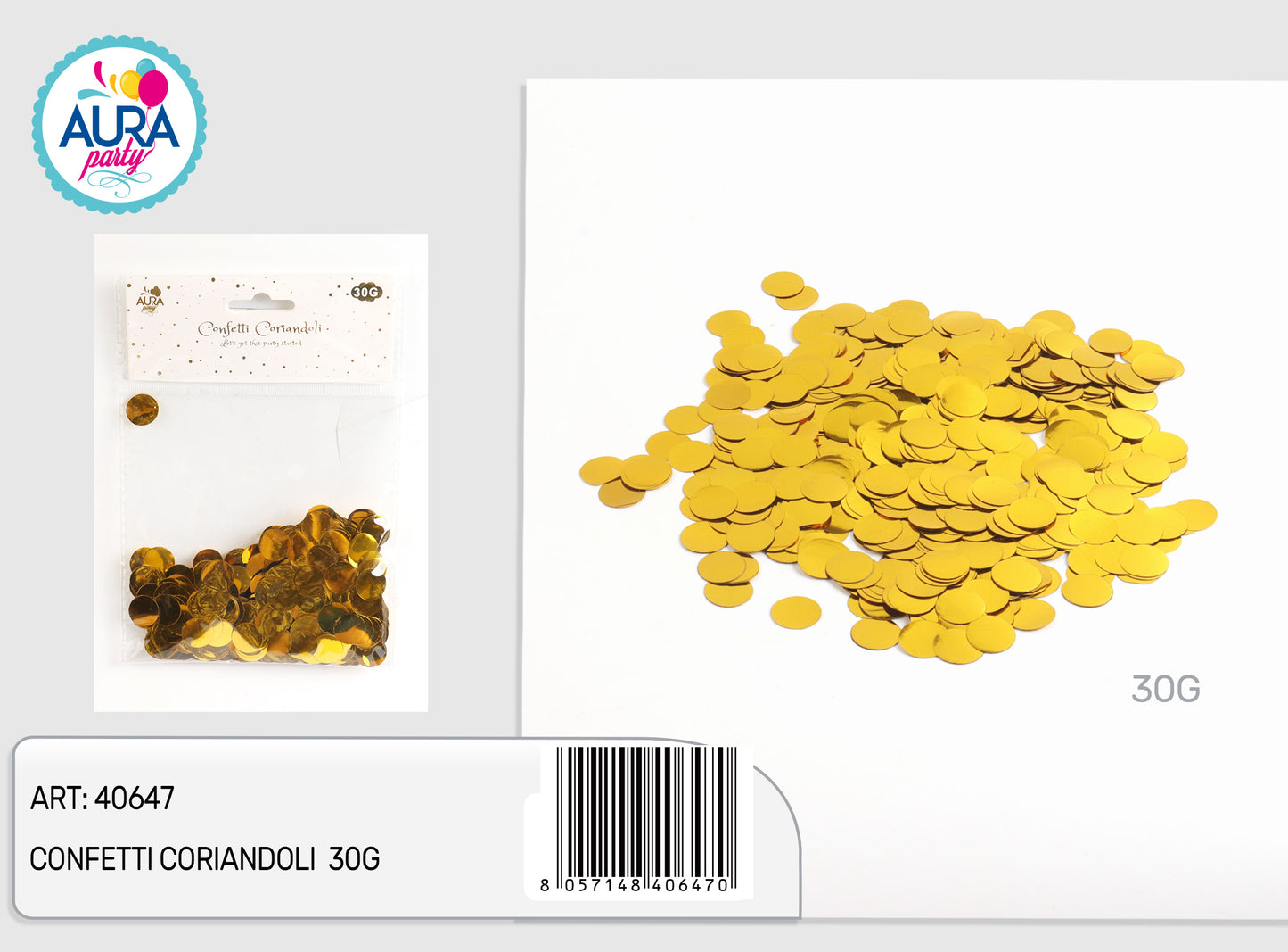 coriandoli oro