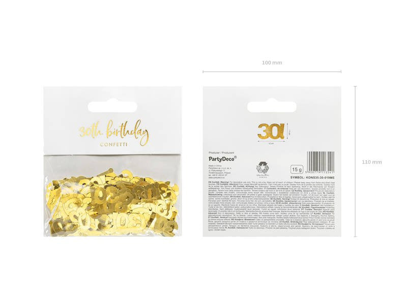 Coriandoli in foil 30 oro 15g