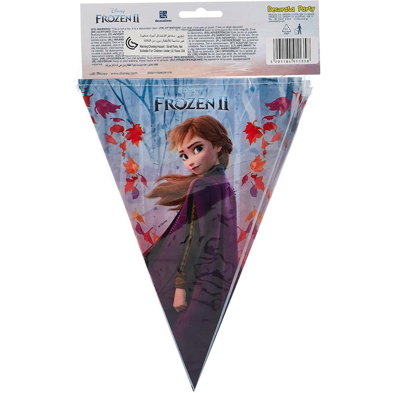 Frozen II 2.3m triangular flag garland