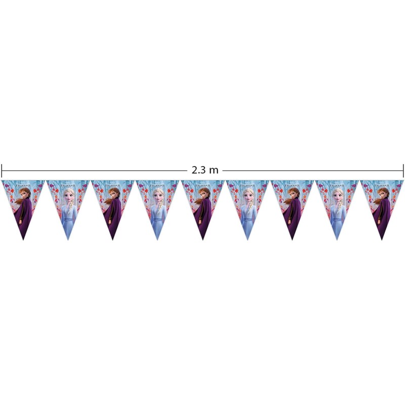 Frozen II 2.3m triangular flag garland