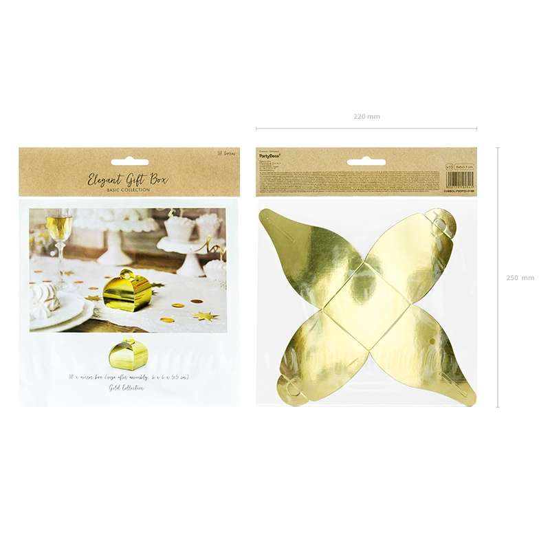 Scatoline oro 6x6x5,5cm 10pz