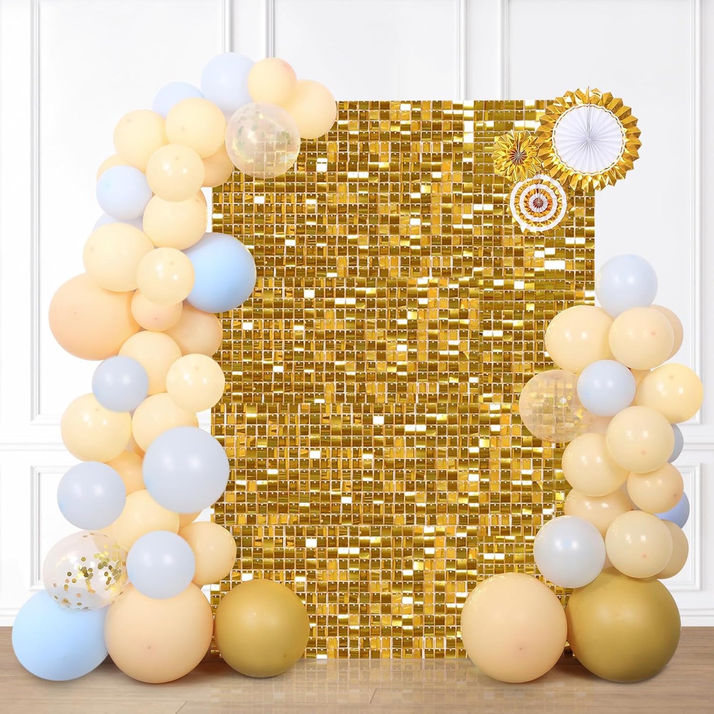 Pannello paillettes 30x30cm oro