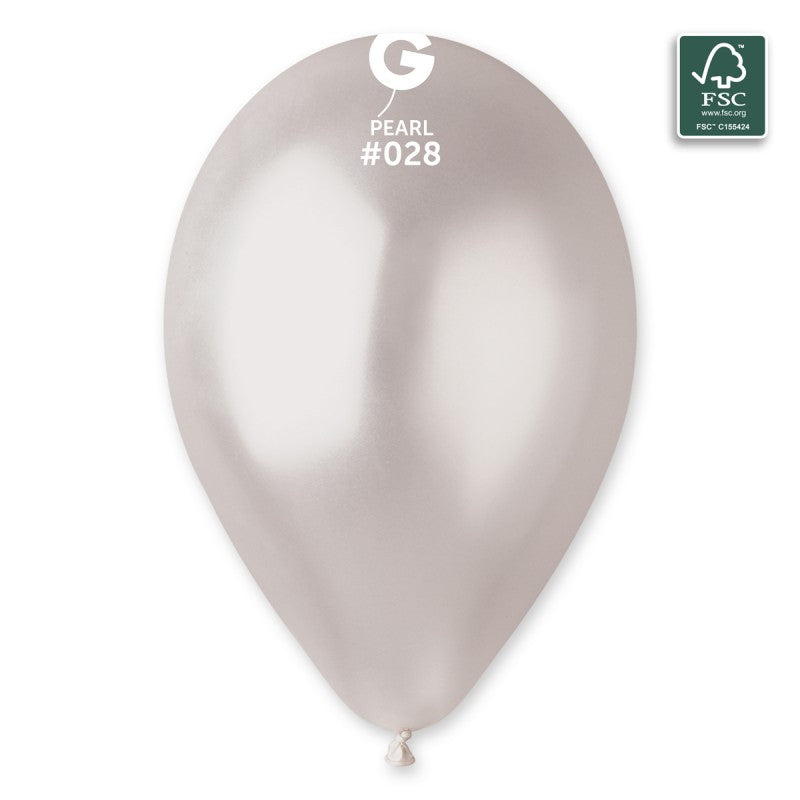 palloncini 12inch lattice metallizzati perla cf.50