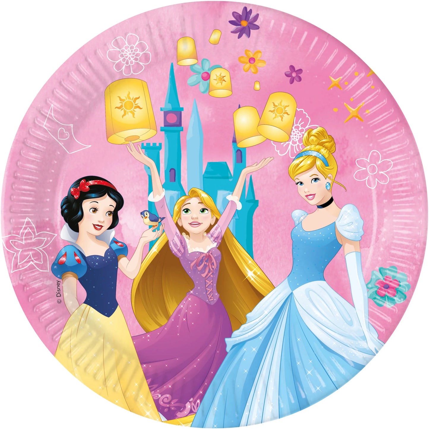 Piatto 23 cm 8 pz Disney Princess Live Your Story