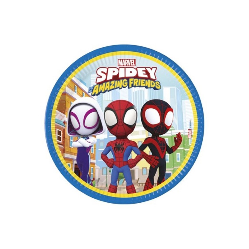 Piatto carta 20cm "Spidey & Friends" 8pz