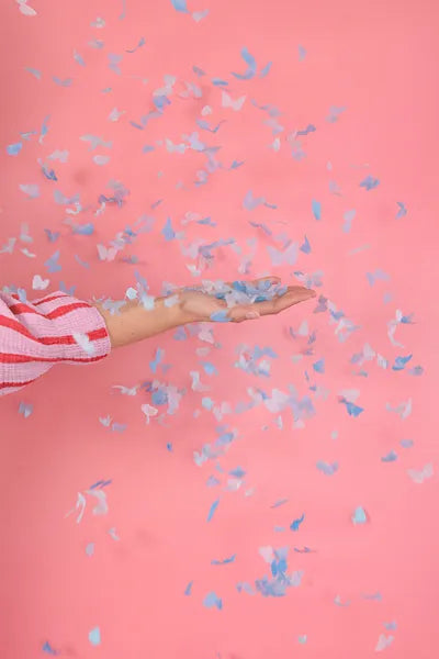 Confetti cannon gender reveal Boy 20cm