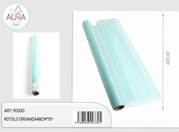 rotolo organza 48cmx5y tiffany