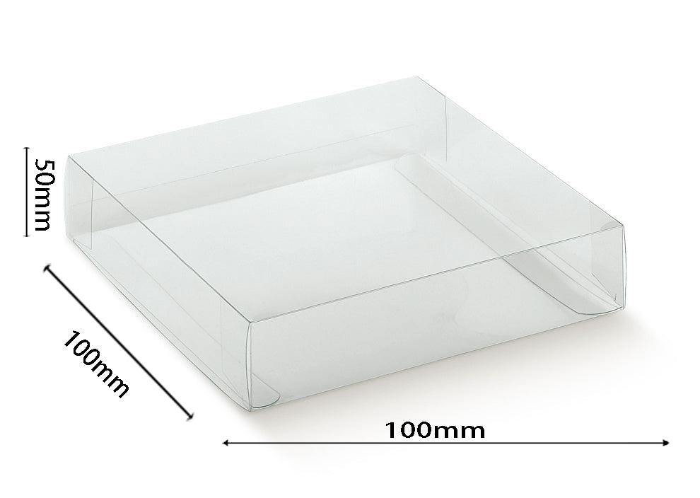 box 100x100x50mm trasparente