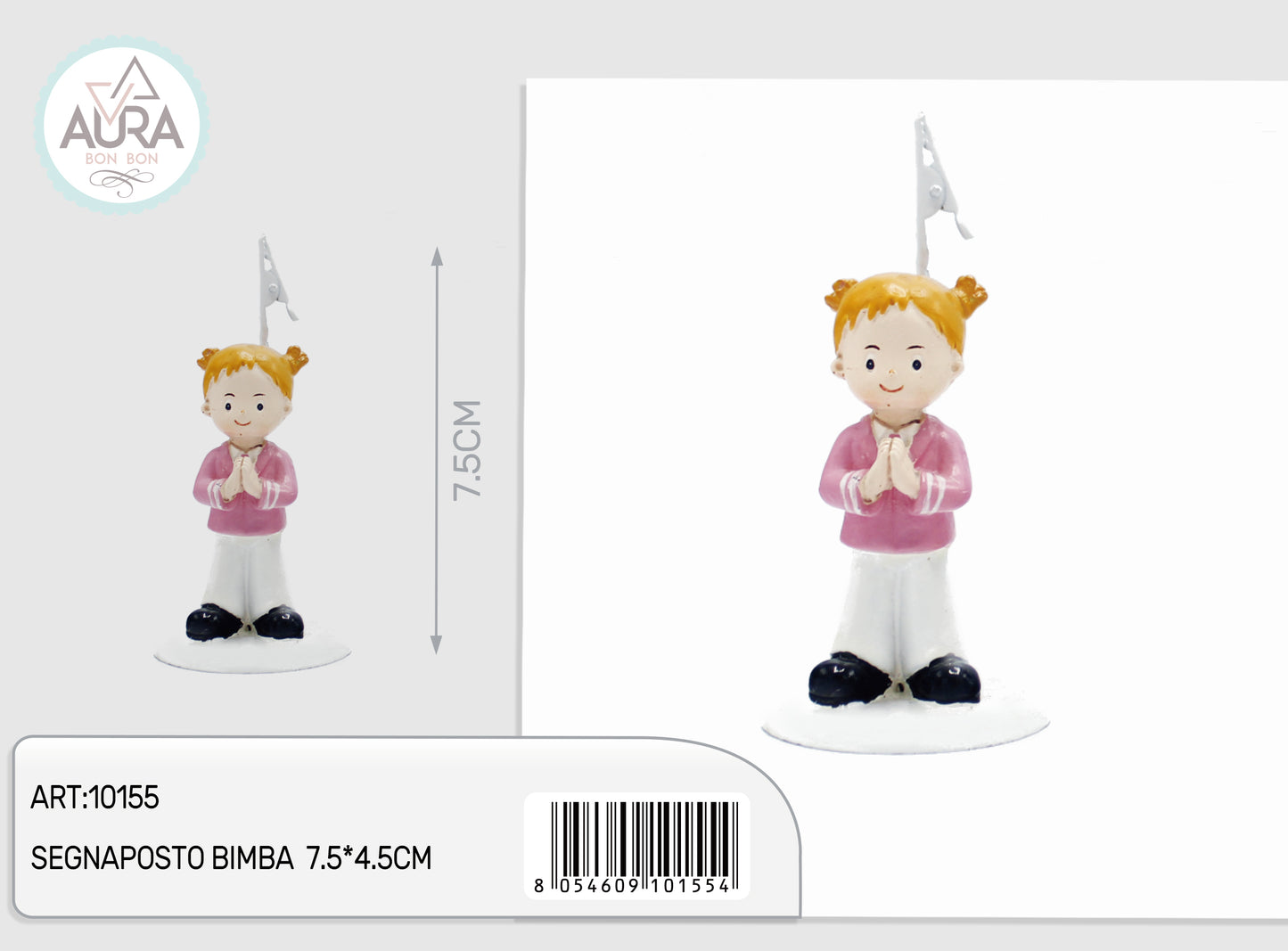 segnaposto bimba 7,5x5cm