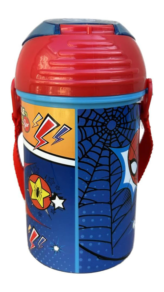 Spiderman borraccia pop up 450ml con tracolla