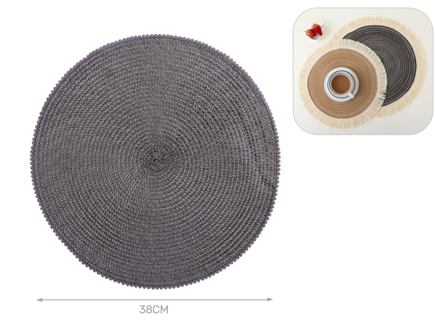 tovaglietta blu grigio