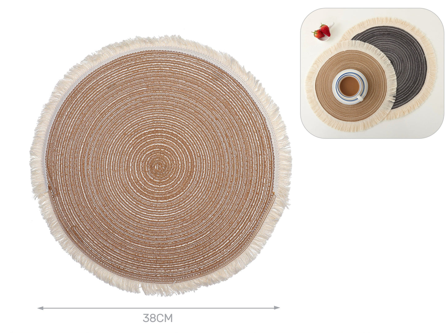 tovaglietta canapa marrone