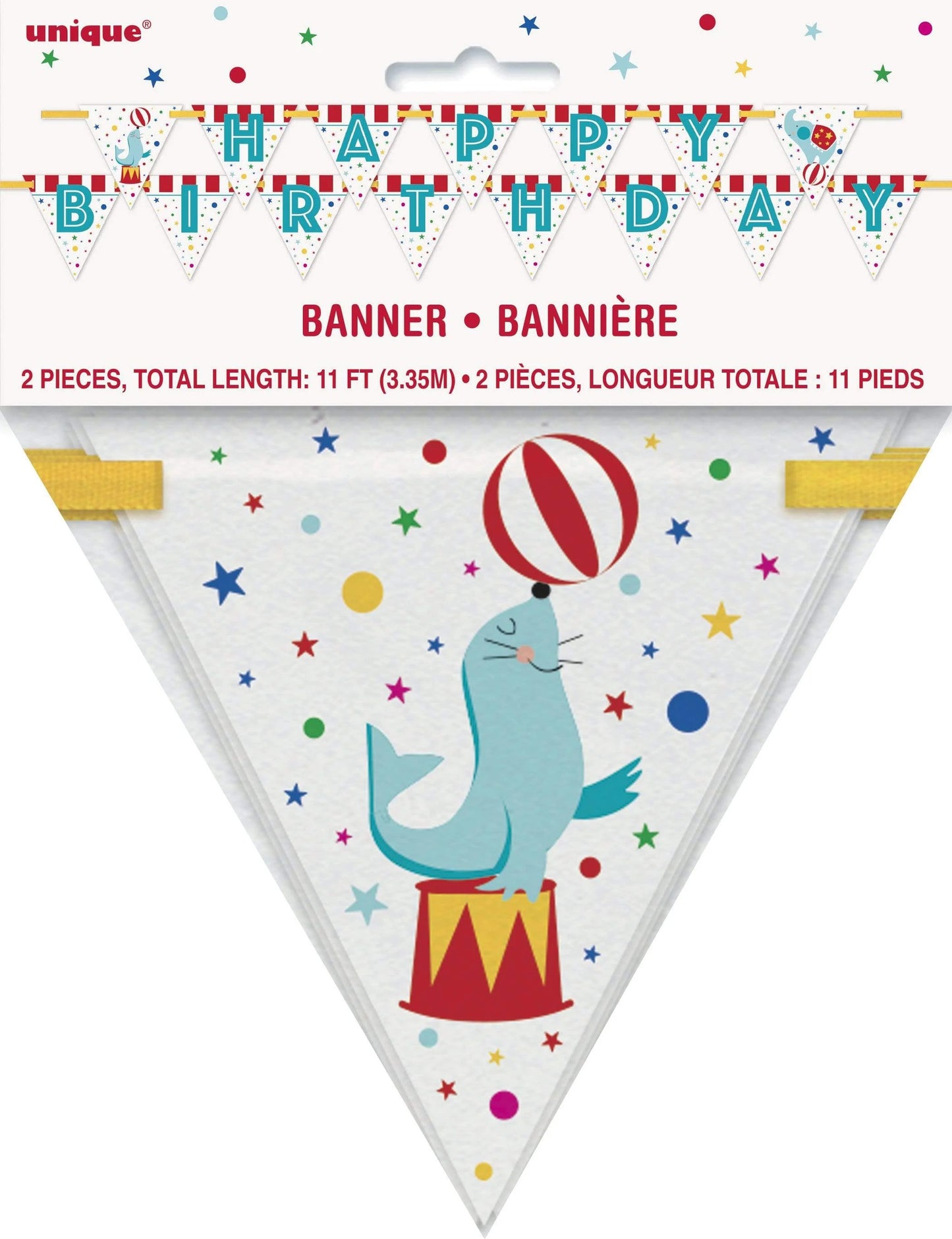 Ghirlanda "Happy Birthday" circo 3,35m