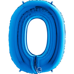 number 0 blue 102cm