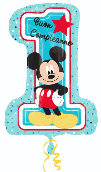 Supershape 71cm N1° Mickey 1st Birthday