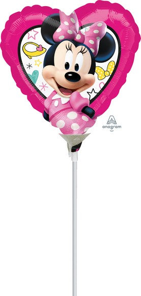 Pallone foil 9inch/23cm cuore Minnie Happy Helpers