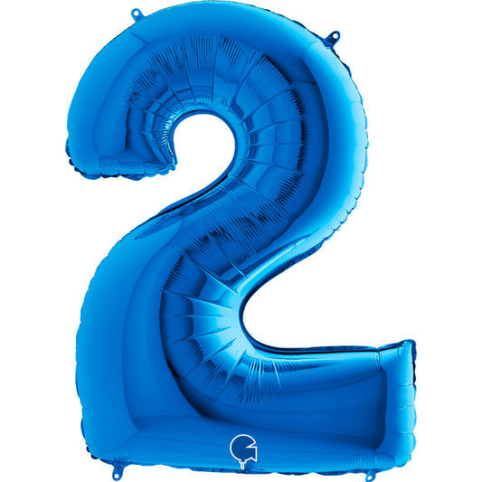 numero 2 blue 102cm