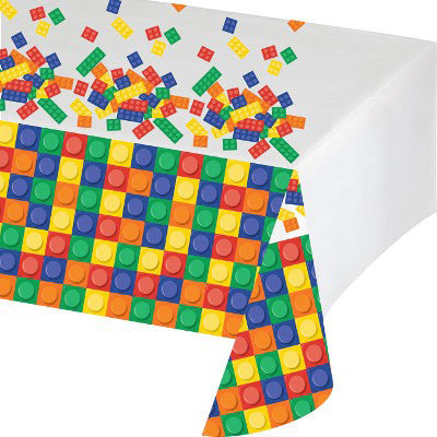 Block Party Plastic Tablecloth 137x260 cm