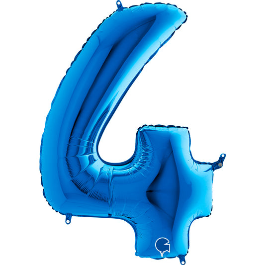 numero 4 blue 102cm