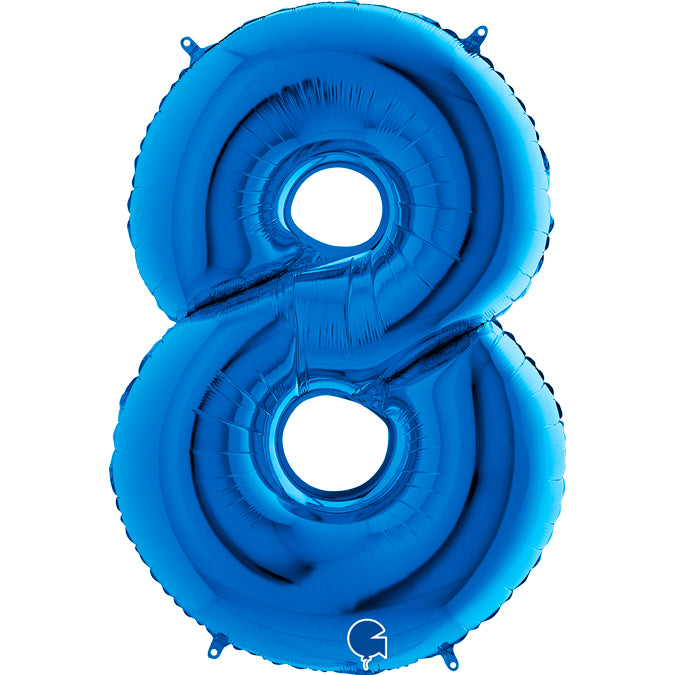 numero 8 blue 102cm