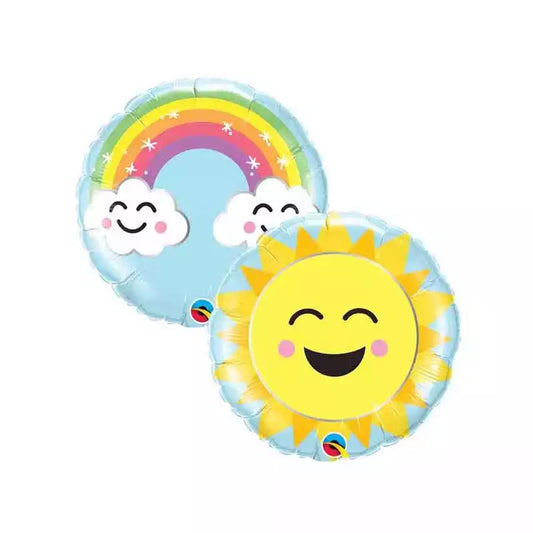 Minishape in foil sunshine rainbow 9inch/23cm