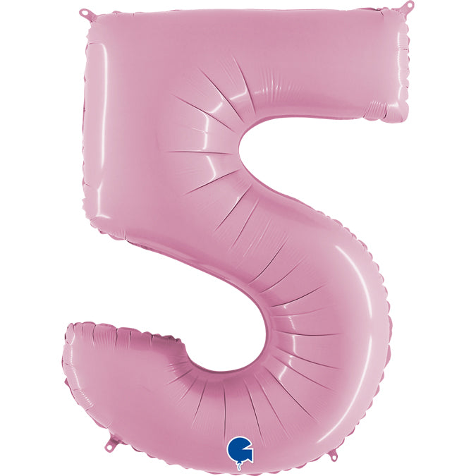 numero 5 foil 100cm/40inch rosa