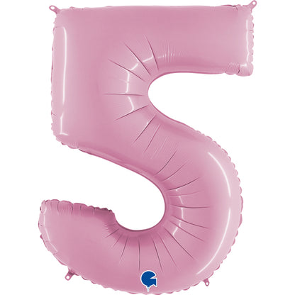 numero 5 foil 100cm/40inch rosa