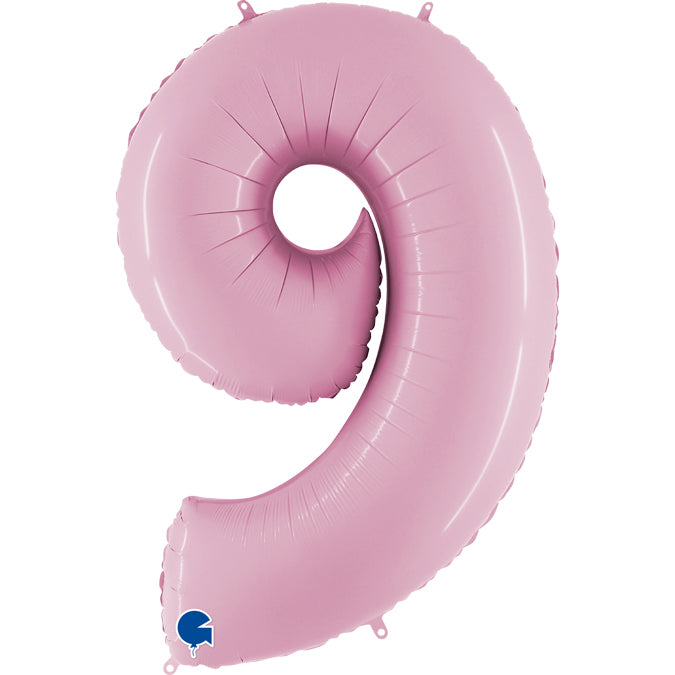 numero 9 foil 100cm/40inch rosa