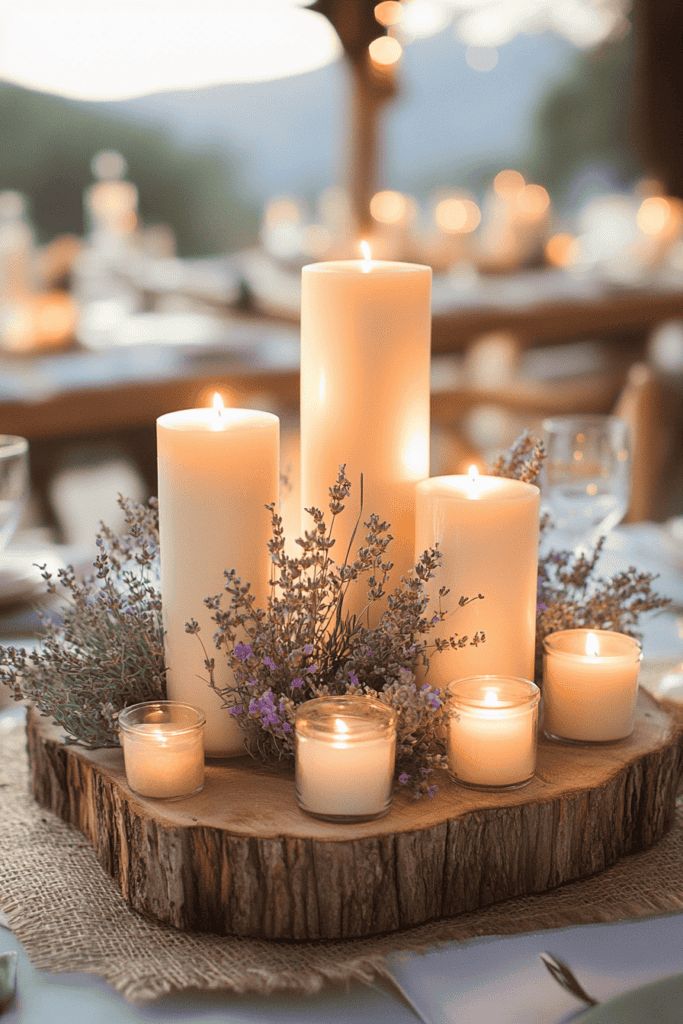 Colored candle, pack of 1 piece, 5x9 ivory