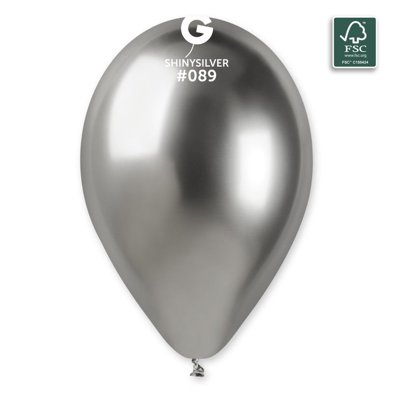 13inch shiny silver latex balloons cf.50
