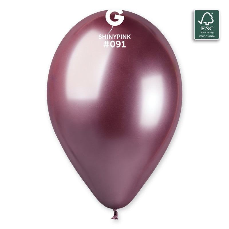 13inch shiny pink latex balloons cf.50