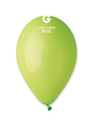10-inch pastel green latex balloons, 100 pcs