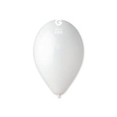 10-inch pastel white latex balloons, cf.100