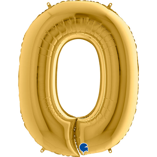 Numero 0 foil 100cm/40inch oro