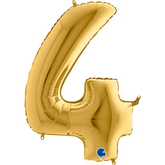 numero 4 foil 100cm/40inch oro