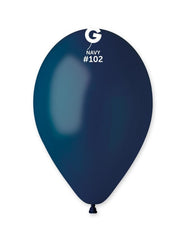 12-inch pastel navy blue latex balloons, 50 pcs