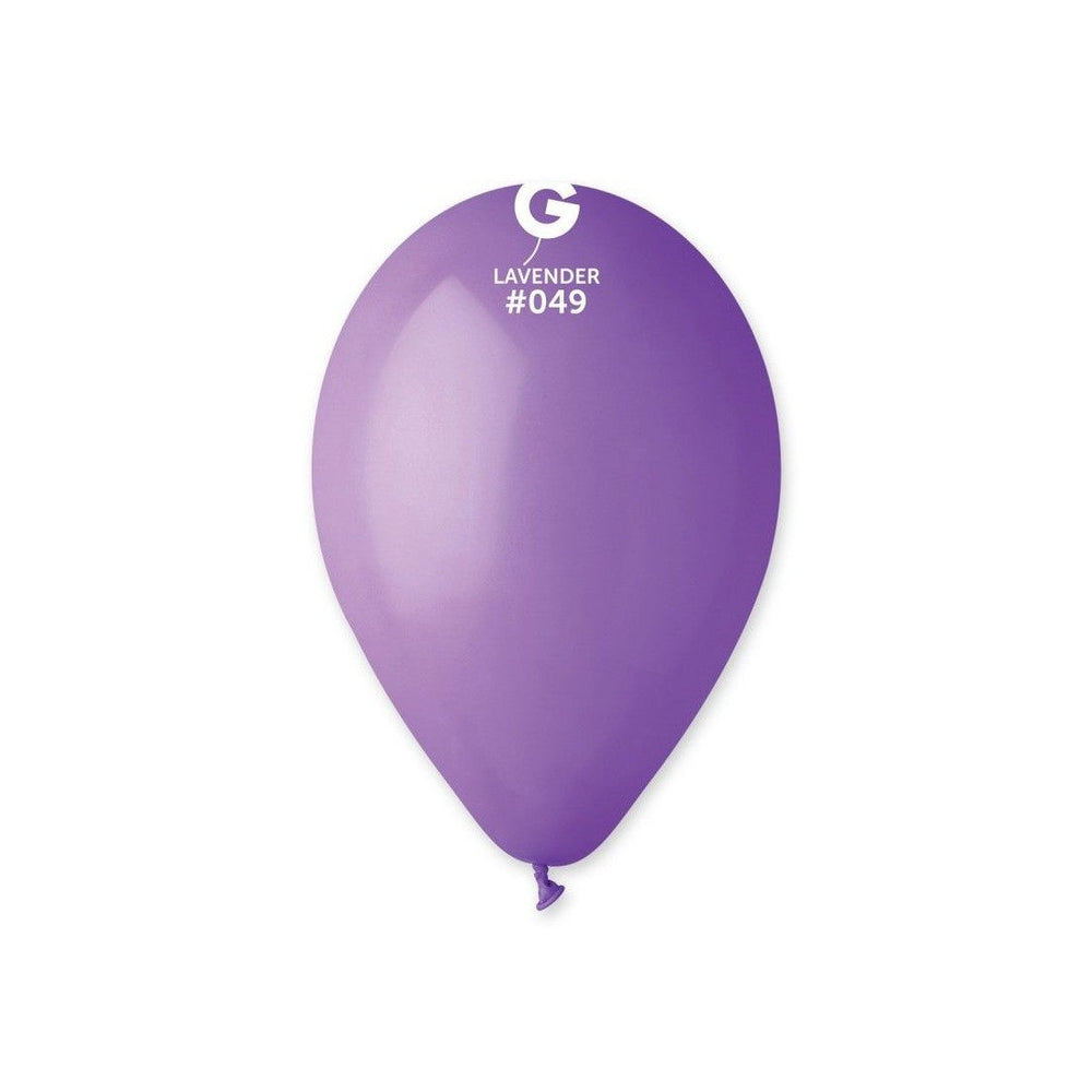 12-inch pastel lavender latex balloons, 50 pcs.