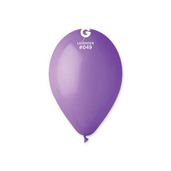 12-inch pastel lavender latex balloons, 50 pcs.