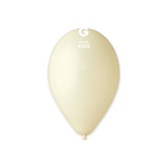 12-inch pastel ivory latex balloons, 50 pcs