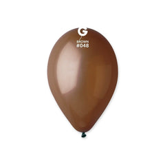 12-inch pastel brown latex balloons, cf.50
